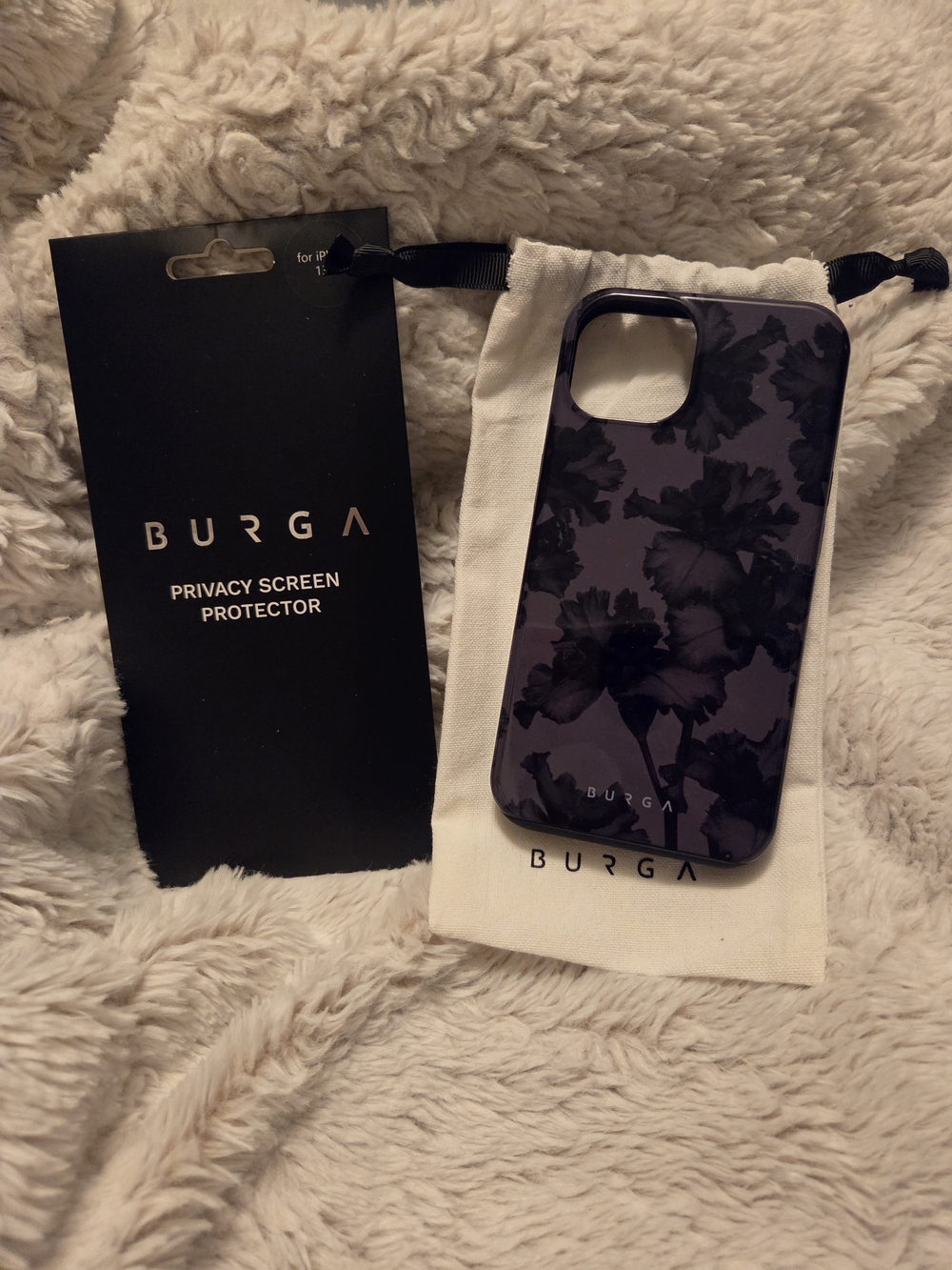 New Burga Floral iPhone 13 Case And Screen Protector
